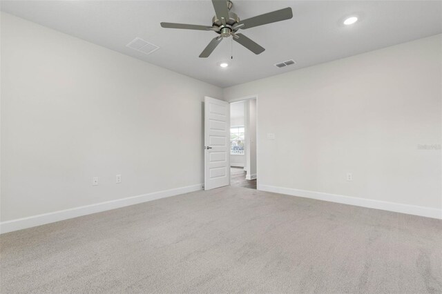 13 Primrose Ln, Palm Coast, FL 32164 - carpeted empty room featuring baseboards, a ceiling fan, and recessed lighting