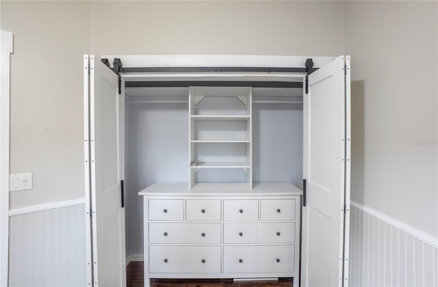 view of closet