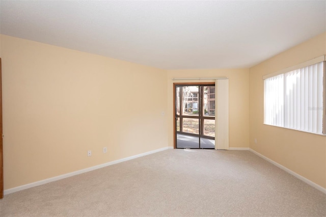 view of carpeted empty room