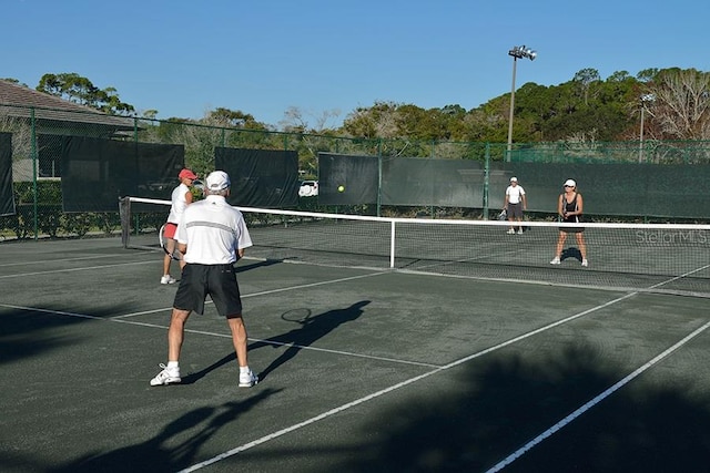 view of tennis court