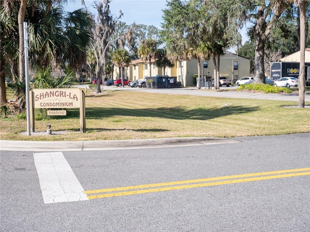 view of street with a residential view