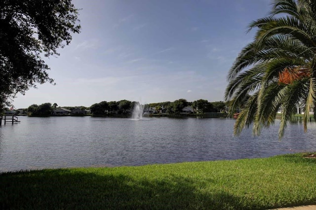 view of water feature