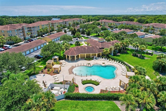 birds eye view of property