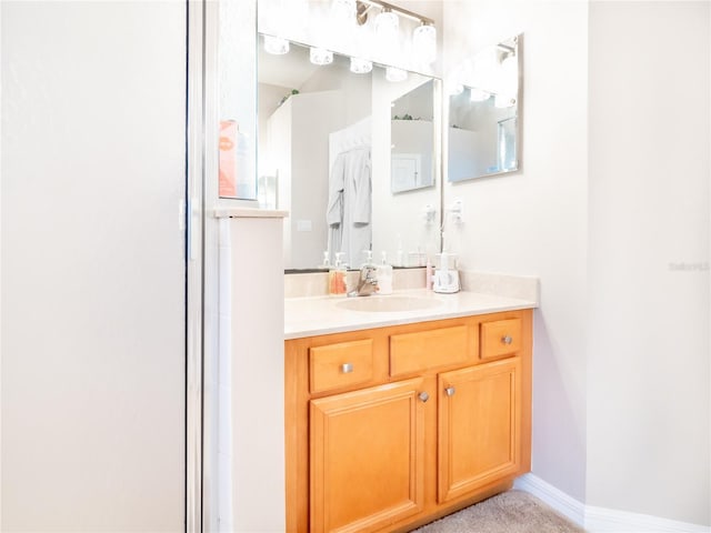 bathroom featuring vanity