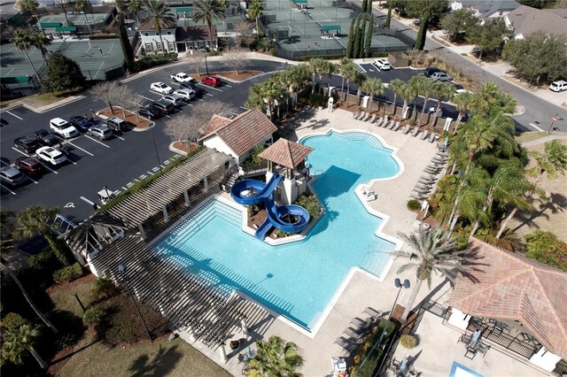 152 Spanish Marsh Dr, Saint Augustine, FL 32095 - aerial view of a pool