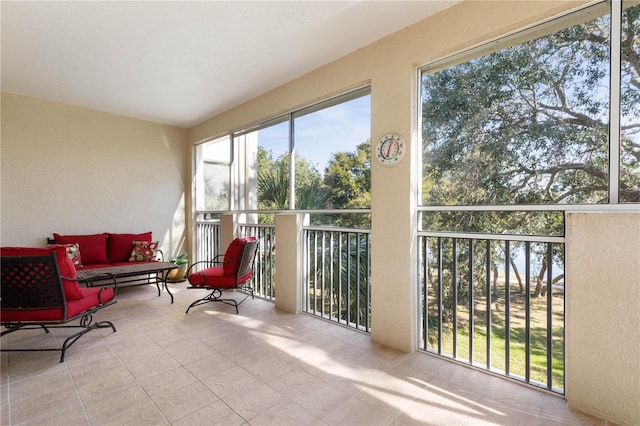 view of sunroom / solarium