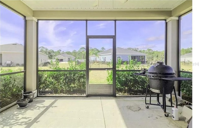 view of sunroom / solarium