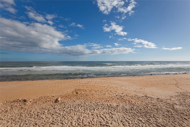 water view with a view of the beach