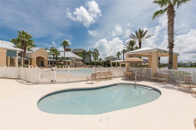 view of pool with a patio