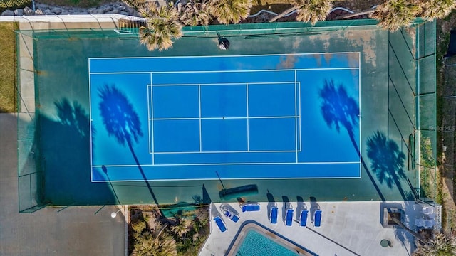 view of tennis court