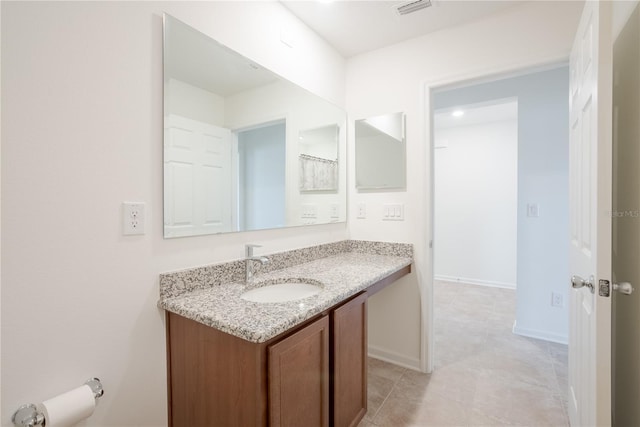 bathroom with vanity