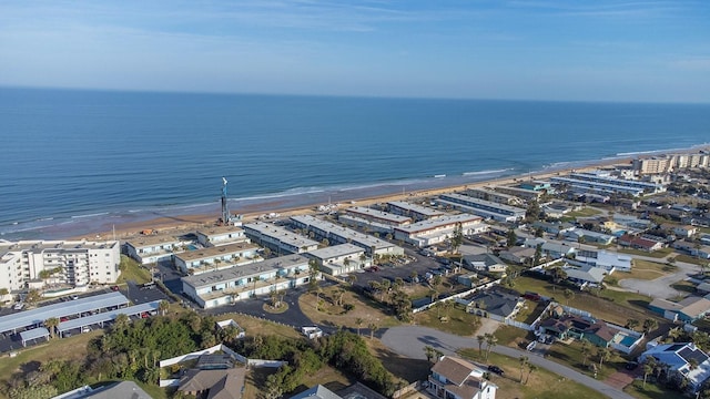 bird's eye view with a view of city, a water view, and a view of the beach