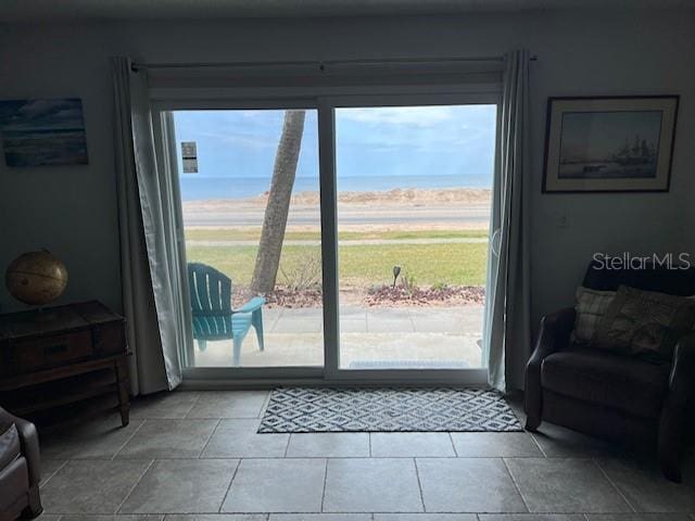 doorway to outside featuring plenty of natural light