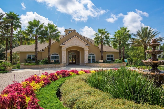 view of front of home featuring french doors