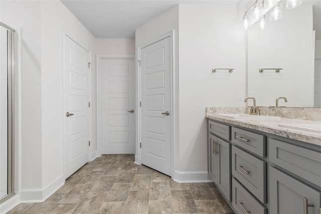 bathroom featuring vanity