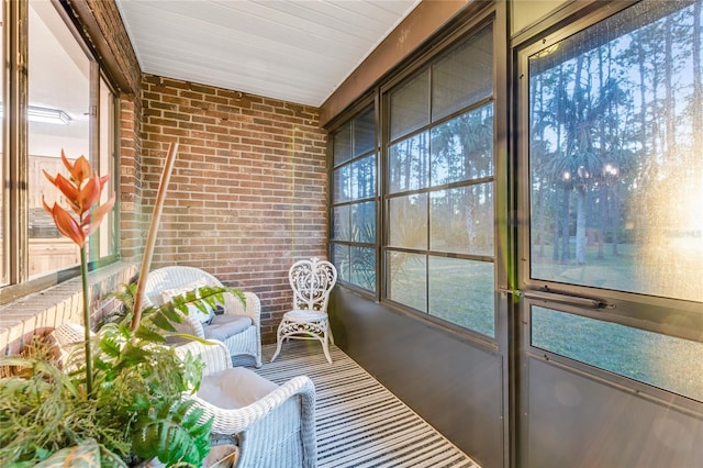 sunroom / solarium with a wealth of natural light