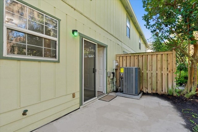 view of patio / terrace with cooling unit