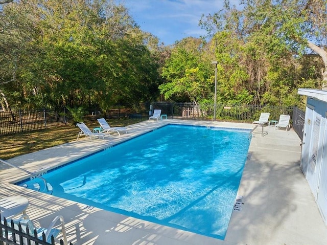 view of pool with a patio