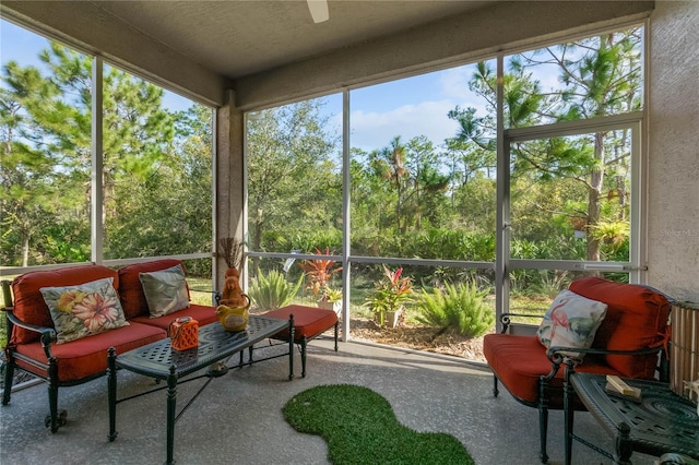 view of sunroom / solarium