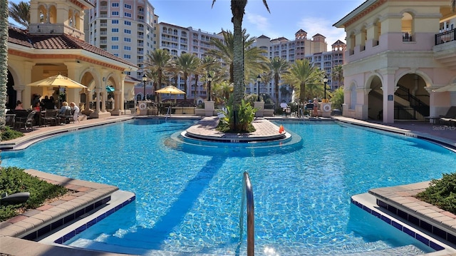 pool featuring a patio