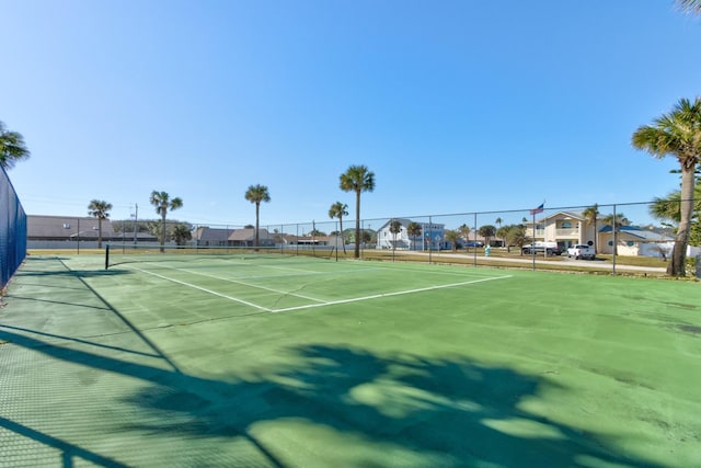 view of tennis court