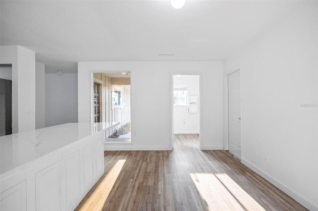 interior space featuring light hardwood / wood-style floors