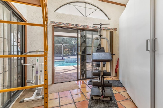 interior space featuring tile patterned floors