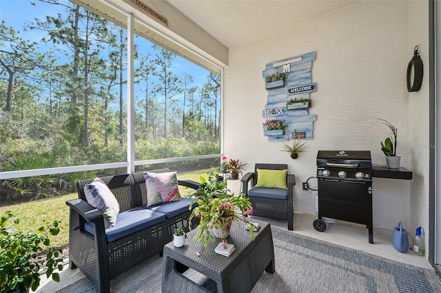 view of sunroom / solarium