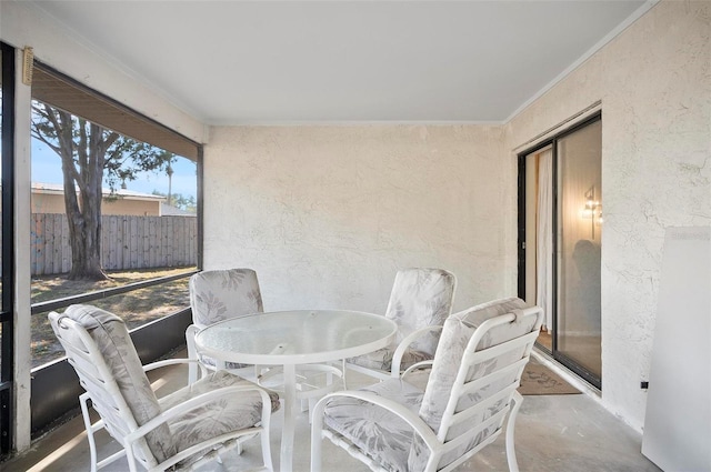 view of sunroom / solarium