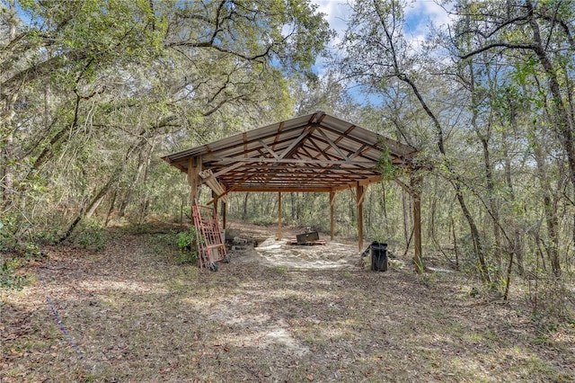 view of home's community with a gazebo