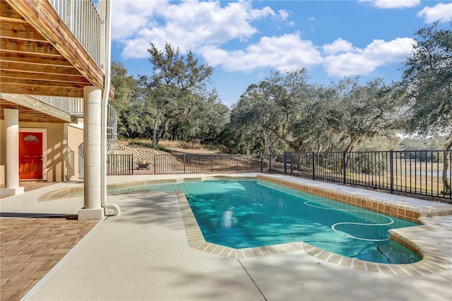 view of pool with a patio area