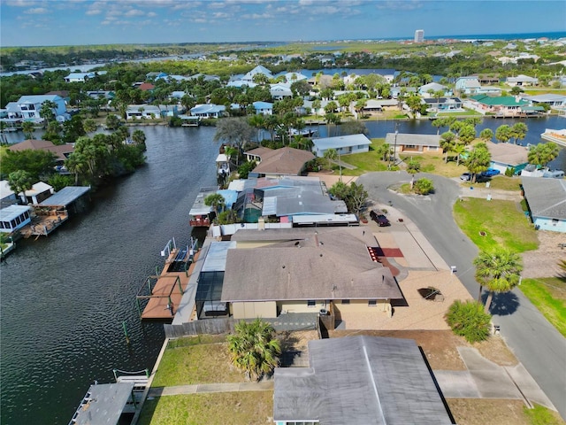155 Avalon Ave, Flagler Beach, FL 32136 - birds eye view of property featuring a water view