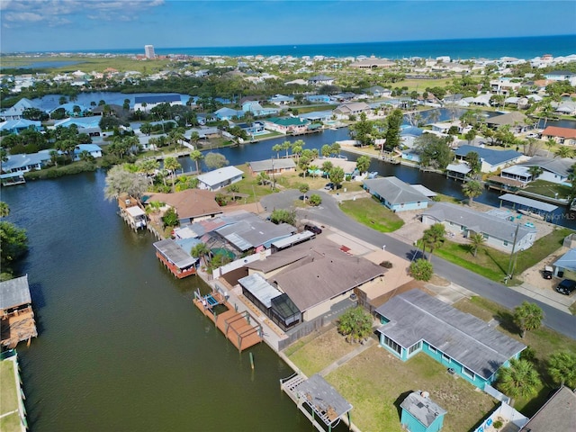 155 Avalon Ave, Flagler Beach, FL 32136 - bird's eye view with a water view