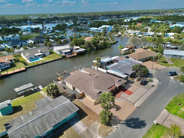 155 Avalon Ave, Flagler Beach, FL 32136 - birds eye view of property featuring a water view
