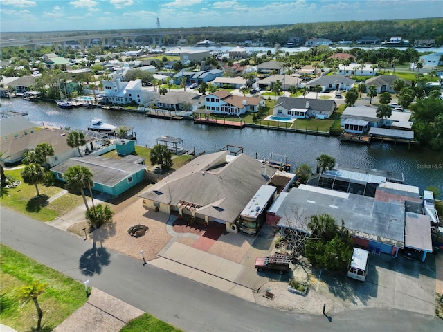 155 Avalon Ave, Flagler Beach, FL 32136 - bird's eye view featuring a water view