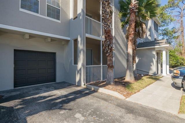 view of property with a garage