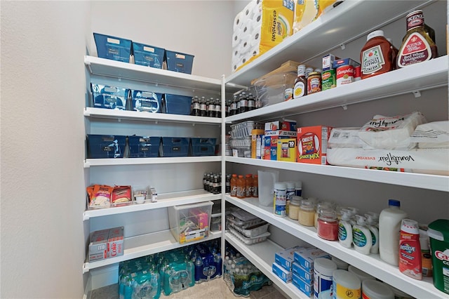 view of pantry