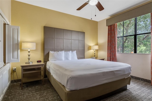 bedroom with ceiling fan