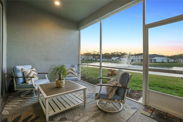 sunroom / solarium with plenty of natural light