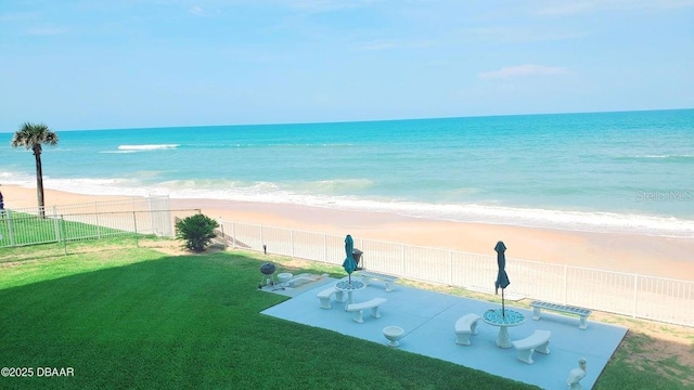 water view featuring a view of the beach