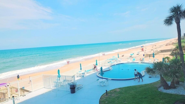 property view of water with a view of the beach