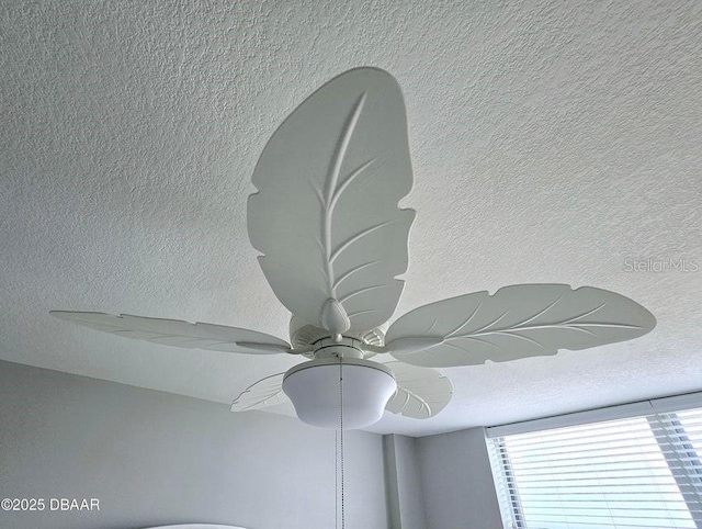 interior details with ceiling fan