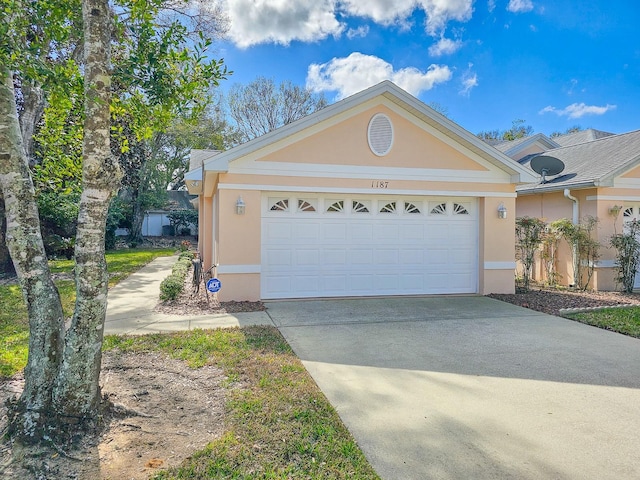 ranch-style house with a garage