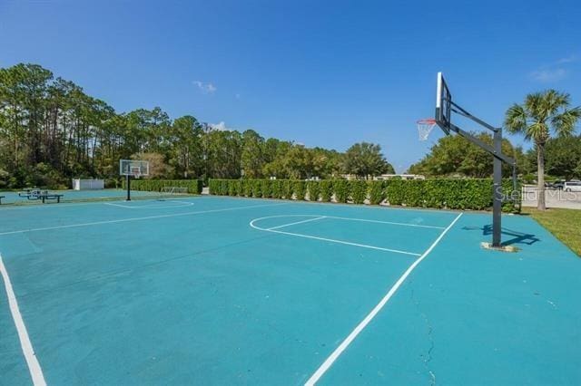 view of basketball court