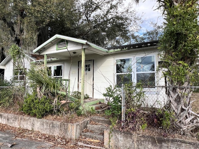 view of bungalow-style house