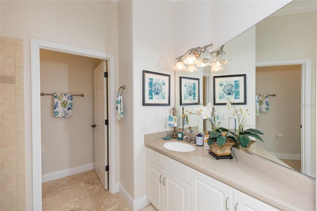 bathroom with vanity