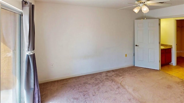 unfurnished bedroom with carpet flooring