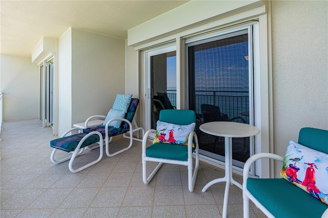 balcony featuring a patio