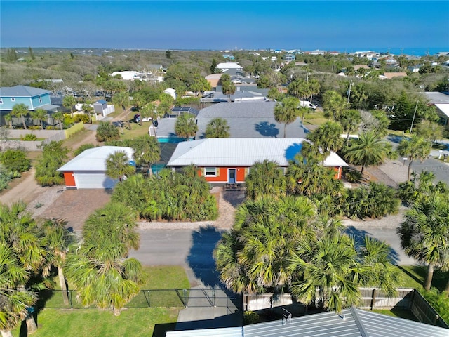 drone / aerial view with a residential view