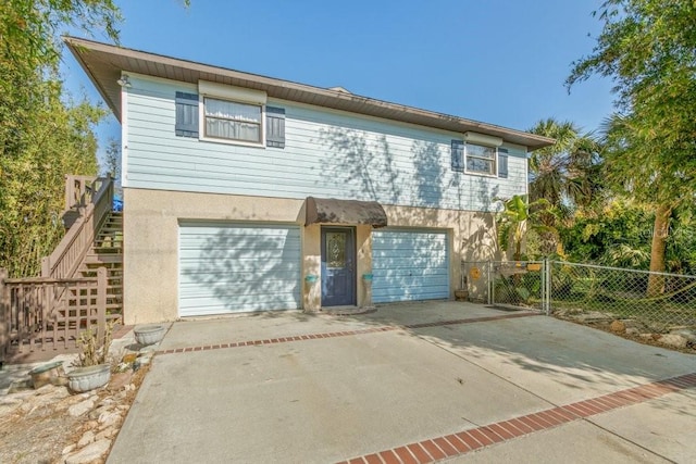 view of front of house featuring a garage